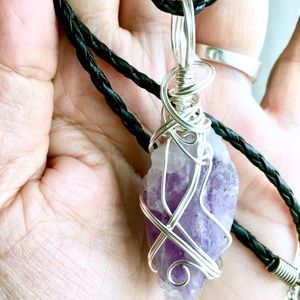 SOLD❤️Madagascar Amethyst Wire Wrapped Pendant